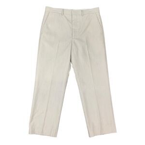 Savile Row Dress Pants Mens 32 Stone Gray Flat Front Casual Travel Business